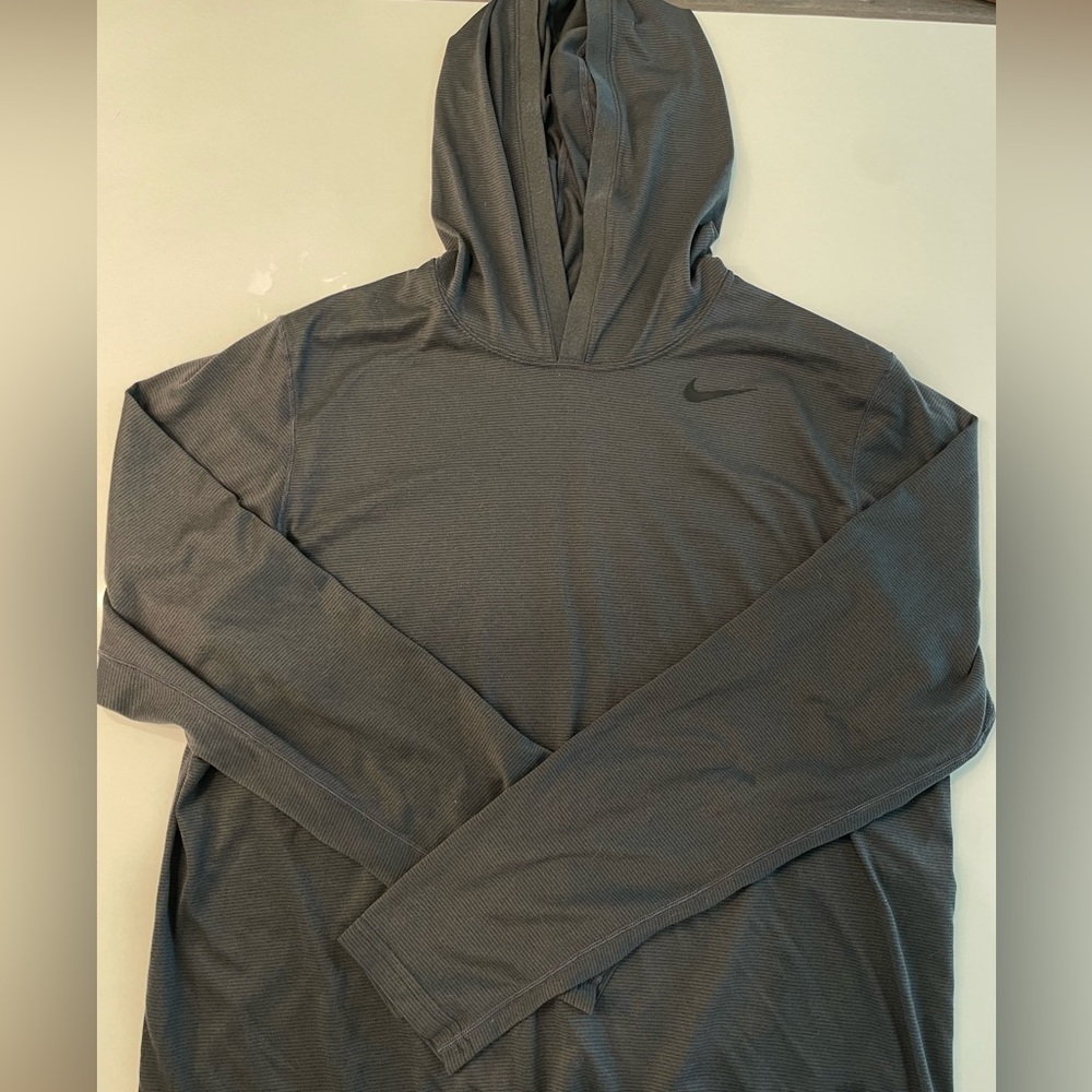 Gray Nike workout hoodie